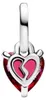 Pandora Me Mini Charm Cuore Spezzato Rosso Argento Anteprima dell’immagine prodotto 2