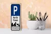 Holzschild Hinweis 10x27cm Parkschild Nur für Frauen Produktbild-Vorschau 5