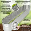 TTL GARDEN Hochbeet SPIRIT XXL 400x80x80cm Silber – Metall Produktbild-Vorschau 3