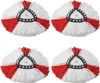 Four mop heads arranged in a grid on a white background. Produktbild-Vorschau