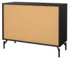CALICOSY - Commode 3 tiroirs noir mat avec piètement métal Voir les images du produit 8