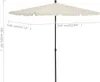 vidaXL Slnečník so stožiarom 210x140 cm Piesková farba Náhľad obrázku produktu 5