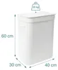 Relaxdays wasmand met deksel, bamboe, 72 liter, inklapbare Productafbeelding-voorbeeld 4