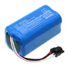 A blue lithium-ion battery pack with wires and a connector. Produktbild-Vorschau