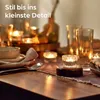 12er Set Glas Teelichthalter Transparent Deko Windlichter Produktbild-Vorschau 5