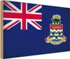 vianmo Holzschild 30x40 cm Cayman Islands Flagge Fahne Produktbild-Vorschau 1