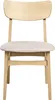 BELIANI Esszimmerstuhl 2er Set Hellbeige Stoffbezug mit Produktbild-Vorschau 5
