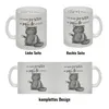 Katze mit Tasse Glas Tasse mit Spruch positiv auf müde Produktbild-Vorschau 4