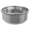 A stainless steel bowl with a gray rim, shown from a slightly elevated side angle against a white background. Podgląd zdjęcia produktu
