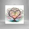 Bilder auf glas - Baum Herz Natur Bild - 70x70cm - Produktbild-Vorschau 3