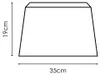 Home Sweet Home Lampenschirm aus Stoff Schwarz - 35 x 30 x Produktbild-Vorschau 5