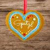 4 Stück Dekorations Herzen "SPATZL" Lebkuchenherz Design Produktbild-Vorschau 6