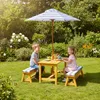 Set di sedute per bambini Relaxdays da esterno, panca da Anteprima dell’immagine prodotto 2