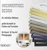 A stack of Nielsen aluminum picture frames in various colors and finishes, with text describing their features and a circular inset showing a room with framed artwork. Anteprima dell’immagine prodotto