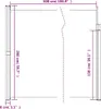 vidaXL Marquise latérale extensible Taupe 200x500 cm Voir les images du produit 8