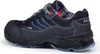 A side view of a black and gray HKS safety shoe. Produktbild-Vorschau