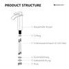 Homelody Wasserhahn Bad Wasserfall Badarmaturen Schwarz Produktbild-Vorschau 14
