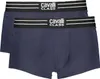 Zweierpack Herren Boxershorts Blau mit Muster und Produktbild-Vorschau 1
