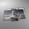 Bild auf Leinwand - Leinwandbild - 3 Teile - Mond Erde Produktbild-Vorschau 2