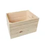 A wooden crate on a white background. Produktbild-Vorschau