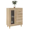 vidaXL Kredens dąb sonoma 69,5x34x90 cm Materiał Podgląd zdjęcia produktu 4