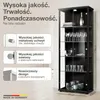 K-Möbel witryna szklana stojąca w kolorze czarnym Podgląd zdjęcia produktu 2