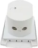 A white electrical outlet with a cylindrical housing and two oval openings. Podgląd zdjęcia produktu