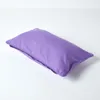 HOMESCAPES Copricuscino in cotone viola, 30 x 50 cm Anteprima dell’immagine prodotto 3