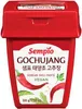 A red container of Sempio Gochujang Korean Chili Paste with illustrations of chili peppers and leaves. Podgląd zdjęcia produktu