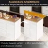 Wyspa kuchenna Flieks z rozkładanym blatem, szufladami i Podgląd zdjęcia produktu 9