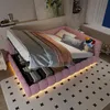Stylowe łóżko dzienne z oświetleniem LED i pamięcią Podgląd zdjęcia produktu 4
