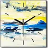Coloray Uhr auf Leinwand 30x30 cm Wand Uhr Dekoration Produktbild-Vorschau 1