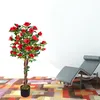 Rosier Rose Plante Artificiel Artificielle avec Floraisons Voir les images du produit 4