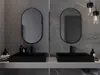 Mexen Loft specchio da bagno ovale 85 x 50 cm, cornice nera Anteprima dell’immagine prodotto 4