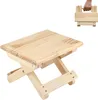 Kleiner, klappbarer Holzhocker mit einer Tragkraft von 90 Produktbild-Vorschau 1
