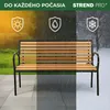 Panchina da giardino KIMBRA, 120x41x82 cm, acciaio/plastica Anteprima dell’immagine prodotto 9