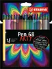 Premium-Filzstift - STABILO Pen 68 - ARTY - 18er Pack mit Produktbild-Vorschau 1