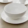 Miska na zupę Porcelanowa miska SYLIA biała z ornamentem 15 Podgląd zdjęcia produktu 6