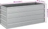 vidaXL Garten-Hochbeet 100x40x45 cm Verzinkter Stahl Silber Produktbild-Vorschau 7