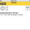 Sechskantmutter ISO 4032 M 42 Messing Produktbild-Vorschau 1