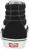 The back view of a black Vans Sk8-Hi sneaker. Voir les images du produit