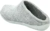 A single grey slipper is shown from a side-angle against a white background. Produktbild-Vorschau