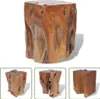 The Living Store Tabouret bois massif teck Voir les images du produit 10