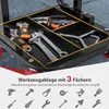 COSTWAY Werkstatthocker mit Rollen, Werkstatt Rollsitz 150 Produktbild-Vorschau 3