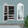 ML-Design Schmuckschrank Weiß, hängend, Wandschrank mit Produktbild-Vorschau 2