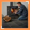 Relaxdays – regał na drewno kominkowe w kształcie litery U, Podgląd zdjęcia produktu 3