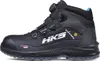 A black HKS safety boot is shown against a white background. Produktbild-Vorschau