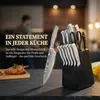 UISEBRT Küchenmesserset 15 Teile, Scharfe Kochmesser aus Produktbild-Vorschau 6