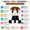 wiztex Blox Buddy Braun Plüschtier - 22cm YouTube Video Produktbild-Vorschau 5
