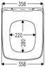 Toilettensitz kompatibel mit Duravit D-Code, WC Sitz aus Produktbild-Vorschau 7